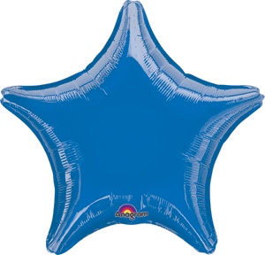 slide 1 of 1, U.S. Balloon Balloon Star Blue, 1 ct