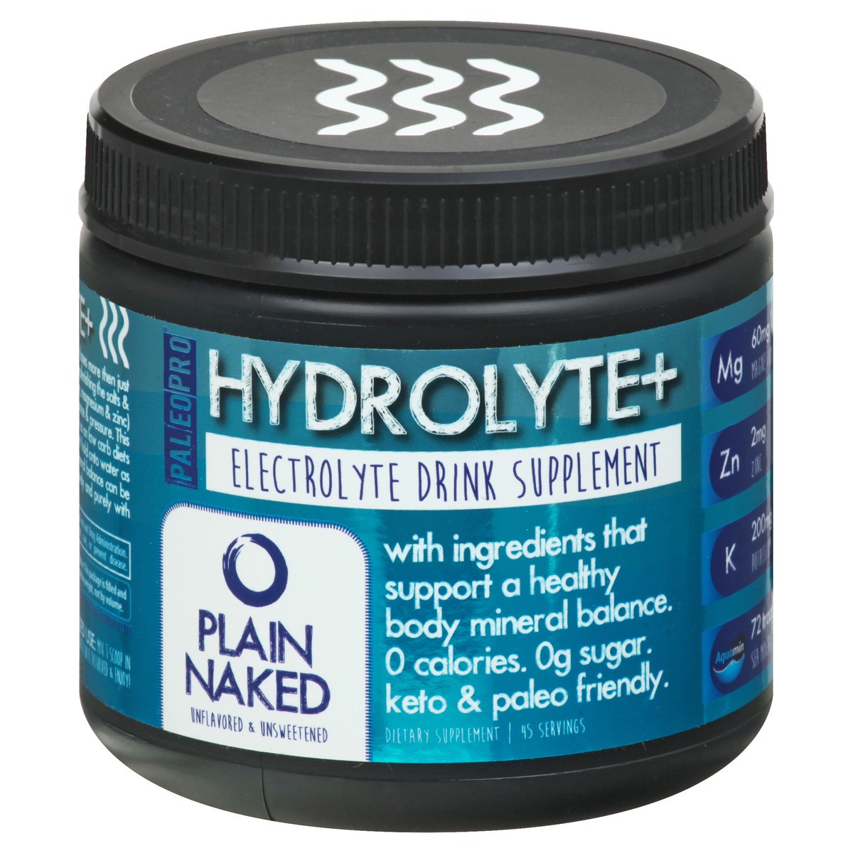 slide 13 of 13, Hydrolyte + Electrolyte Unflavored & Unsweetened Plain Naked Drink Supplement 1 ea, 6.3 oz
