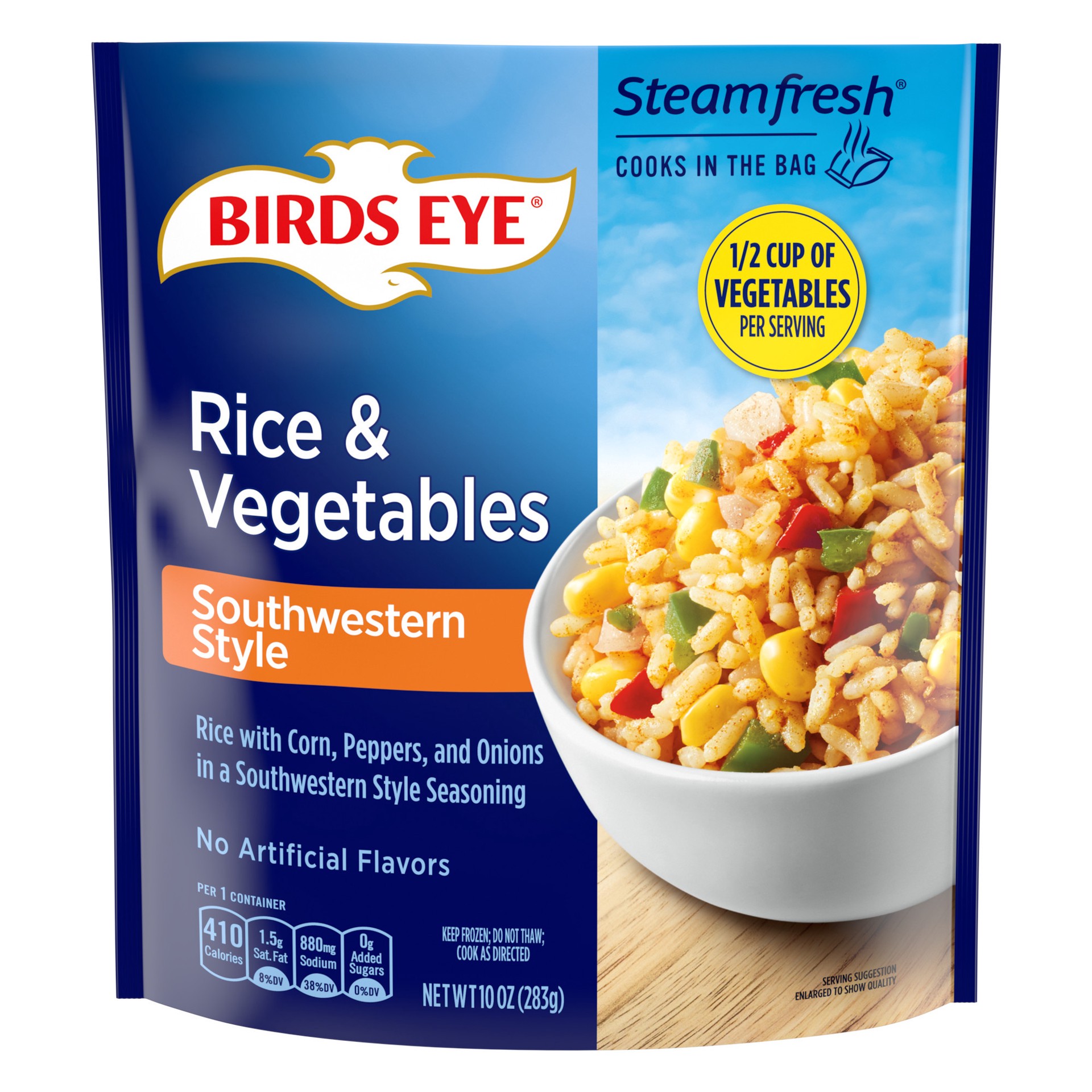 slide 1 of 5, Birds Eye Seasoned Southwestern Style Rice with Corn, Peppers & Onions 10 oz, 10 oz