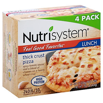 slide 1 of 1, Nutrisystem Thick Crust Pizza, 4 ct