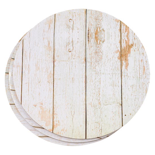 slide 1 of 3, 10" White Wood Grain Cake Boards By Celebrate It, 10 in