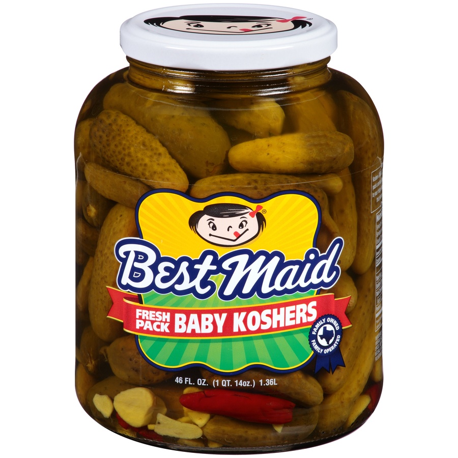 slide 1 of 5, Best Maid Baby Kosher Pickles, 46 oz