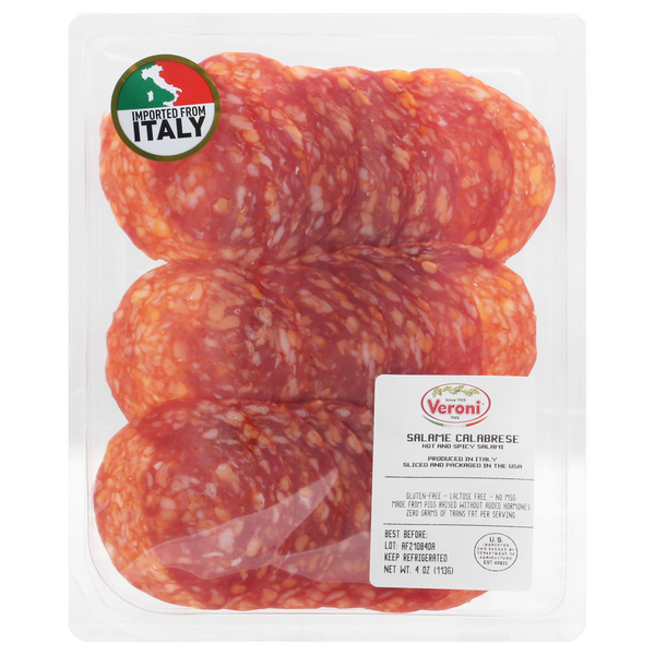 slide 1 of 1, Veroni Salame Calabrese, 4 oz