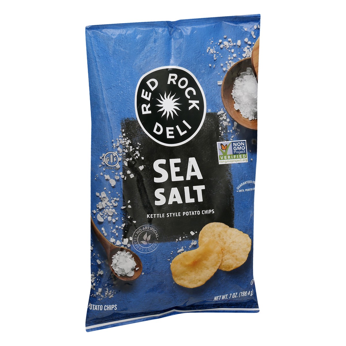 slide 10 of 10, Red Rock Deli Kettle Style Sea salt Potato Chips 7 oz, 7 oz