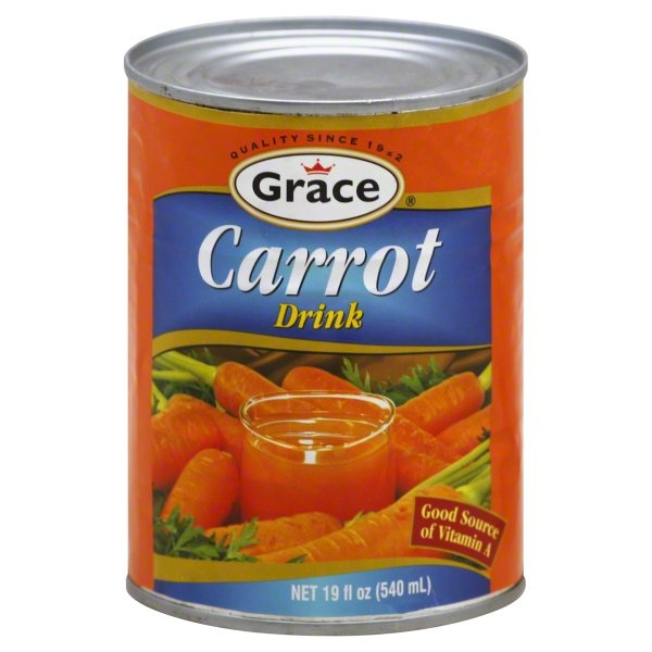 slide 1 of 1, Grace Carrot Drink, 19 oz