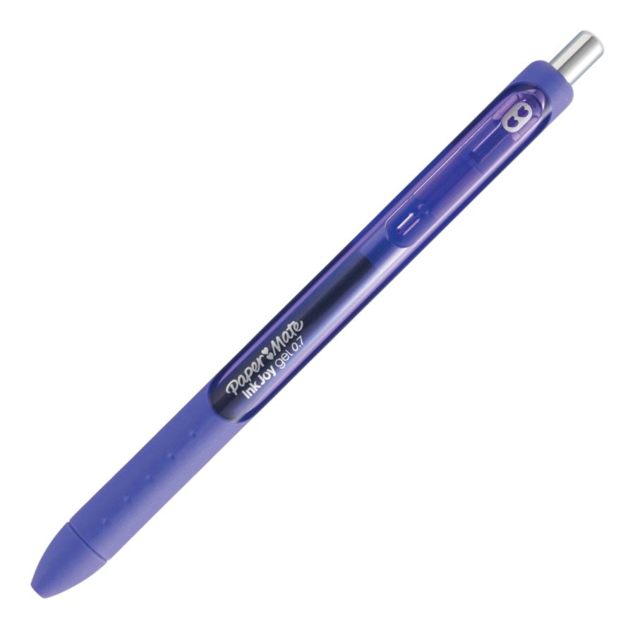 slide 2 of 10, Paper Mate Inkjoy Gel Pen, Medium Point, 0.7 Mm, Purple Barrel, Purple Ink, 1 ct