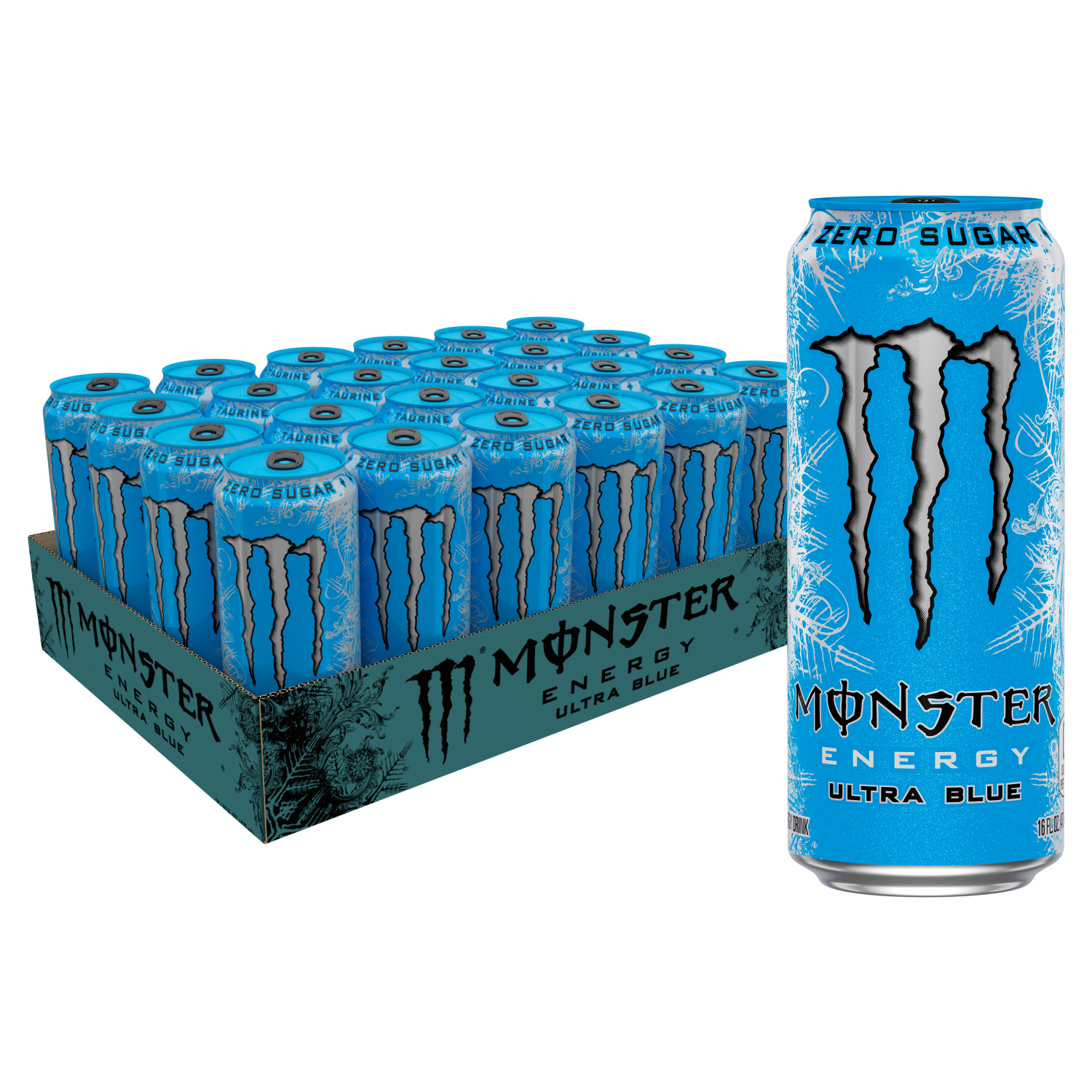 slide 1 of 5, Monster Energy Ultra Blue, 16 oz