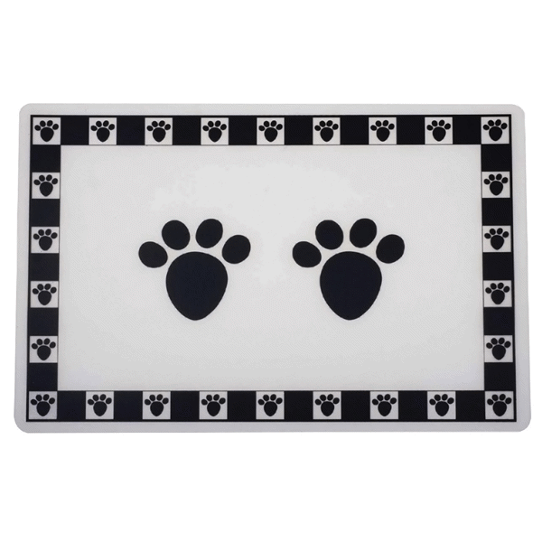 slide 1 of 1, Meijer Pet Placemat, Paws, 1 ct