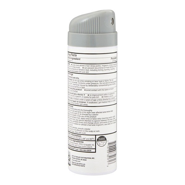 slide 28 of 29, Meijer Tolnaf Powder Foot Spray, 4.6 OZ    