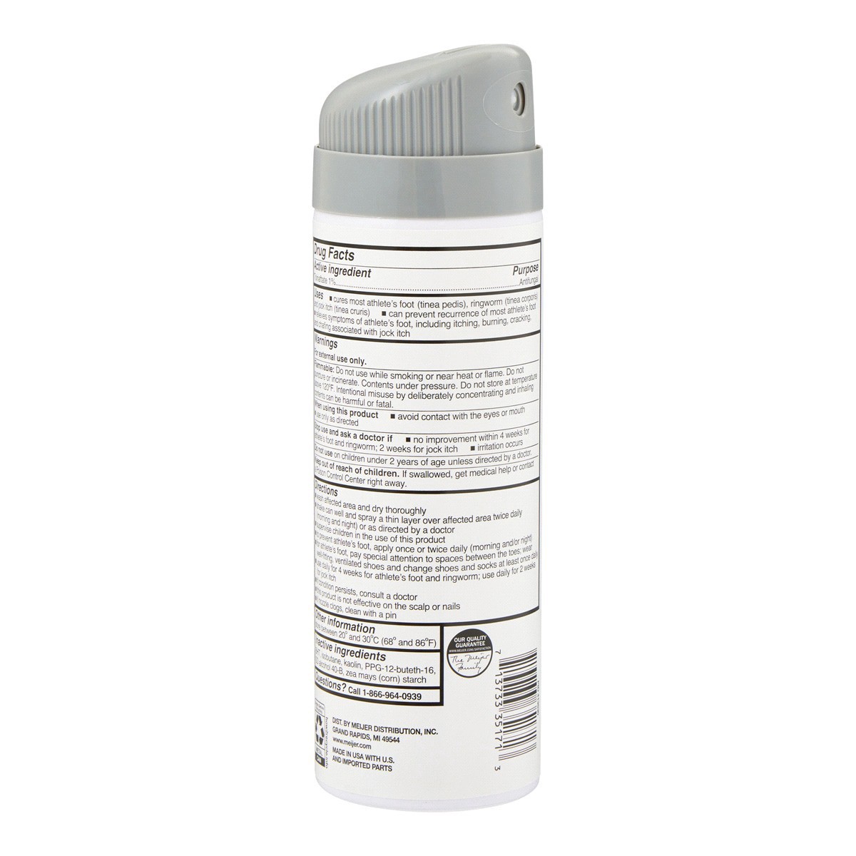 slide 11 of 29, Meijer Tolnaf Powder Foot Spray, 4.6 OZ    