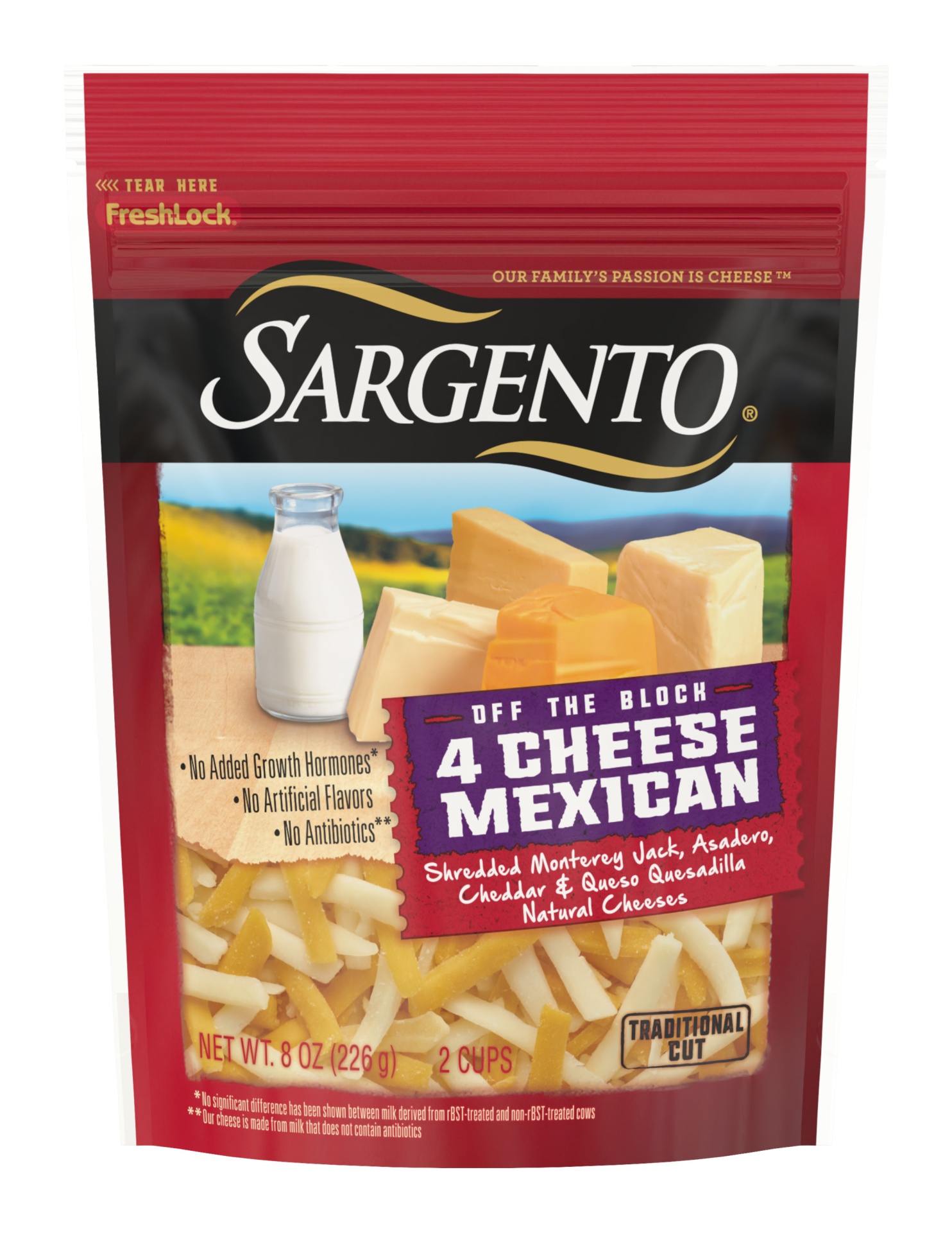 slide 1 of 7, Sargento 4 Cheese Mexican Shredded Cheese, 8 oz
