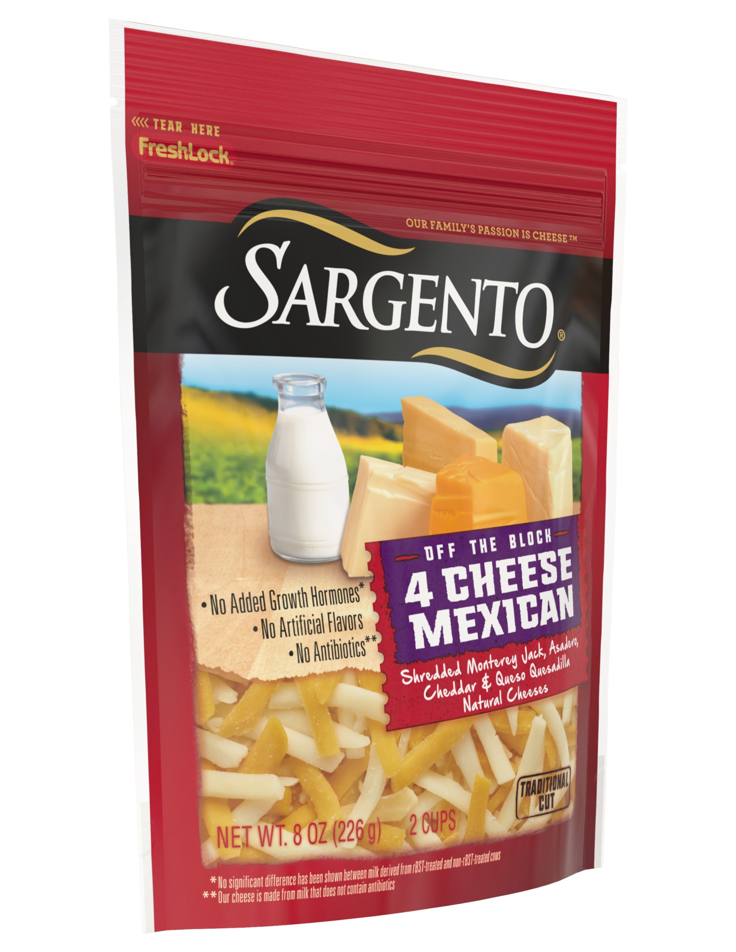 slide 3 of 7, Sargento 4 Cheese Mexican Shredded Cheese, 8 oz