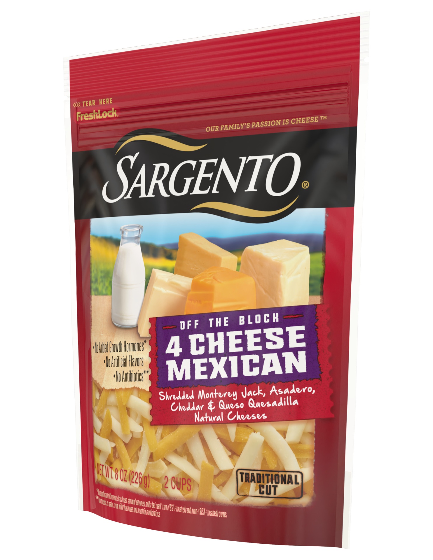 slide 4 of 7, Sargento 4 Cheese Mexican Shredded Cheese, 8 oz