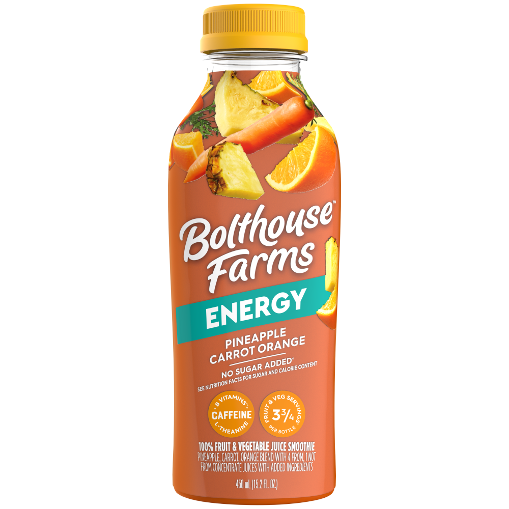 Bolthouse Farms Energy Pineapple Carrot Orange Smoothie 15.2 fl oz 15. ...