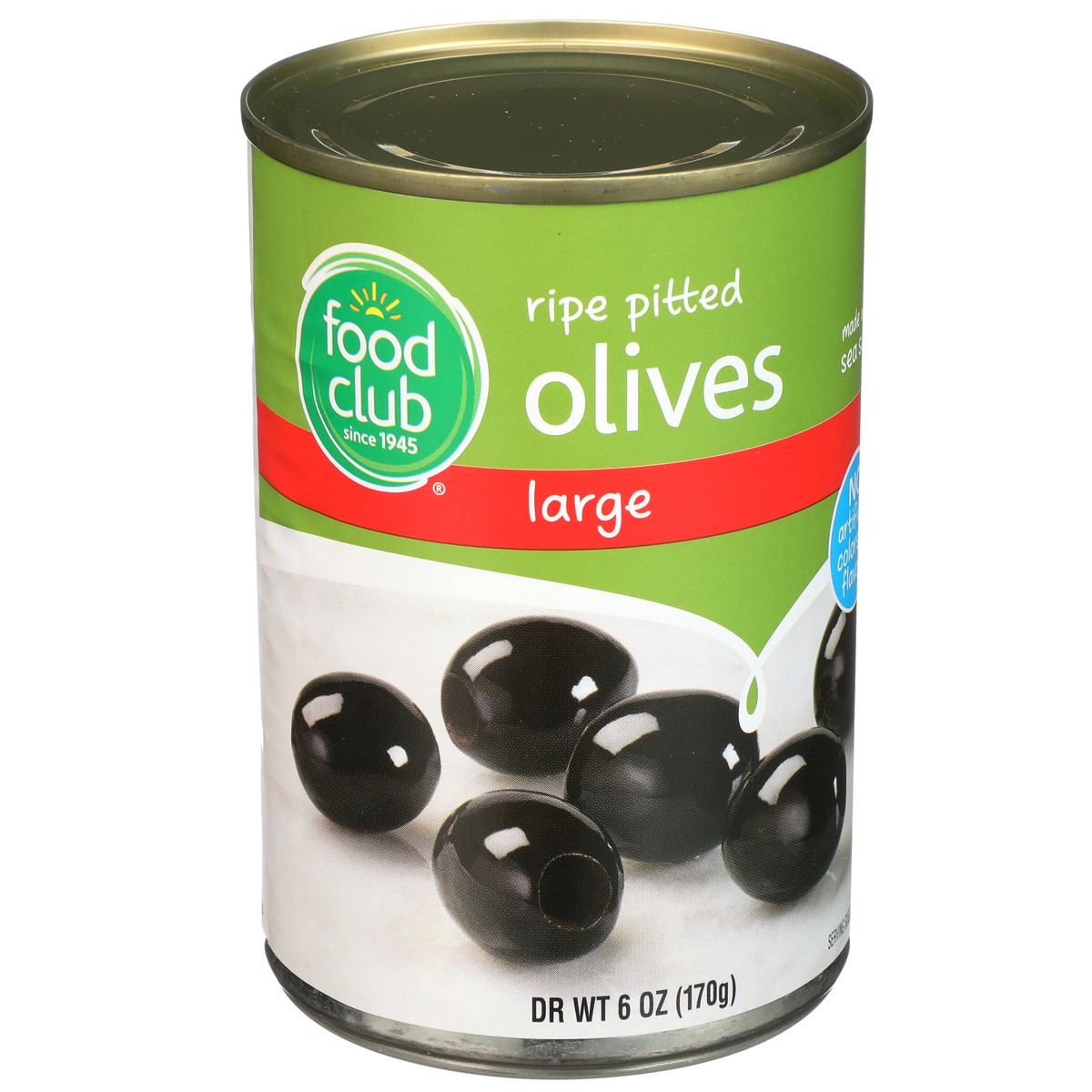 slide 2 of 9, Food Club Large Pitted Olives, 6 oz