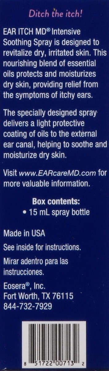 slide 7 of 9, Ear Itch MD Dry Ear Relief Oil Spray 0.5 fl oz, 0.5 fl oz