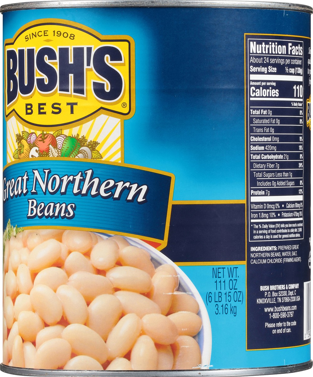 slide 8 of 8, Bush's Best Bush's Great Northern Beans 111 oz, 111 oz