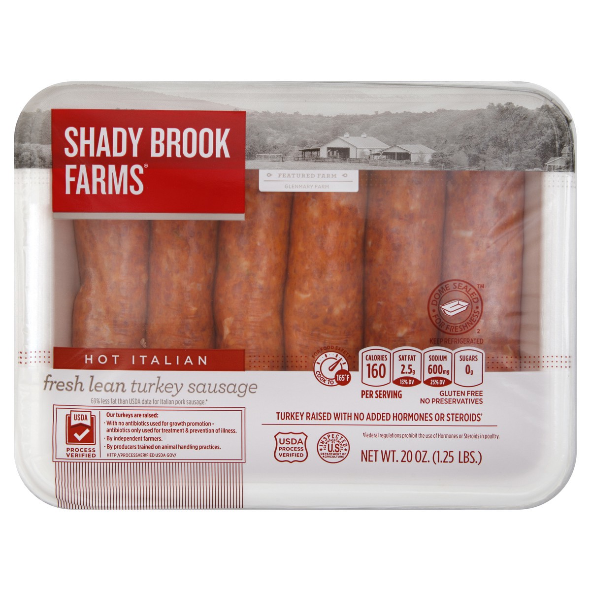 slide 5 of 5, Shady Brook Farms Turkey Sausage 20 oz, 20 oz