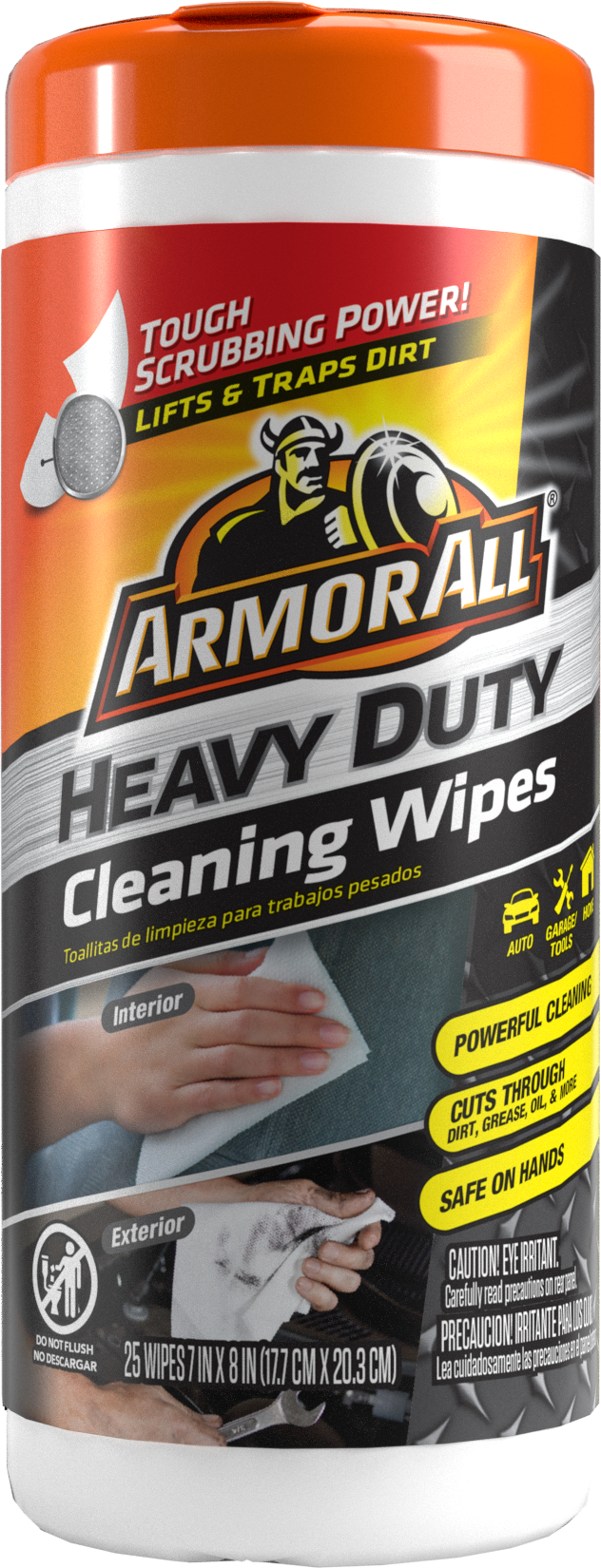 slide 1 of 7, Armor All Heavy Duty Cleaning Wipes, 25 Count, 1 ct