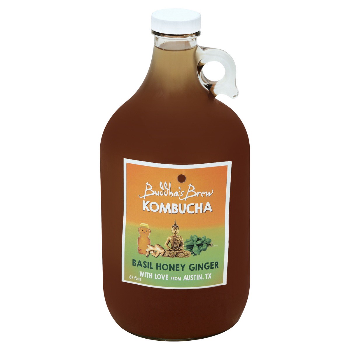 slide 1 of 4, Buddha's Brew Kombucha 67 oz, per lb