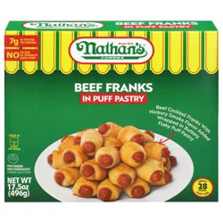 Nathan's Famous Beef Franks in Puff Pastry - 28 ct