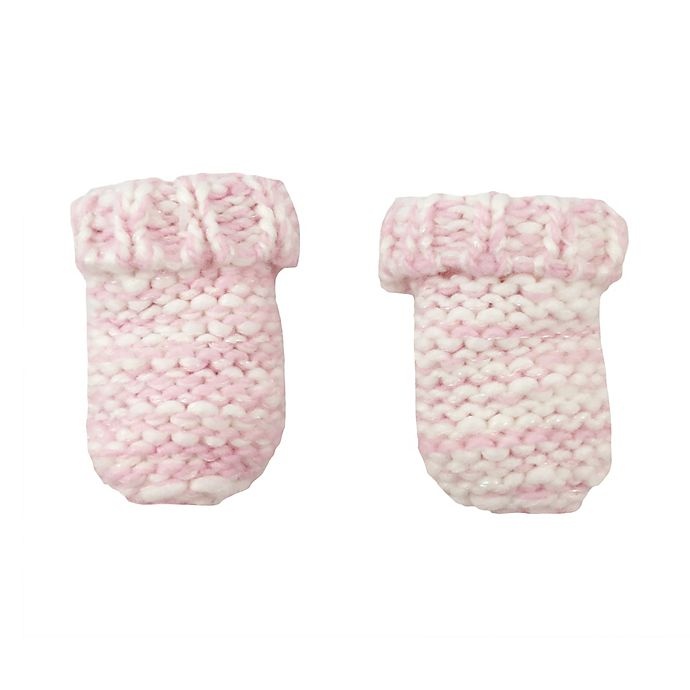 slide 3 of 3, NYGB Double Pompom Hat and Mitten Set - Pink, 2 ct