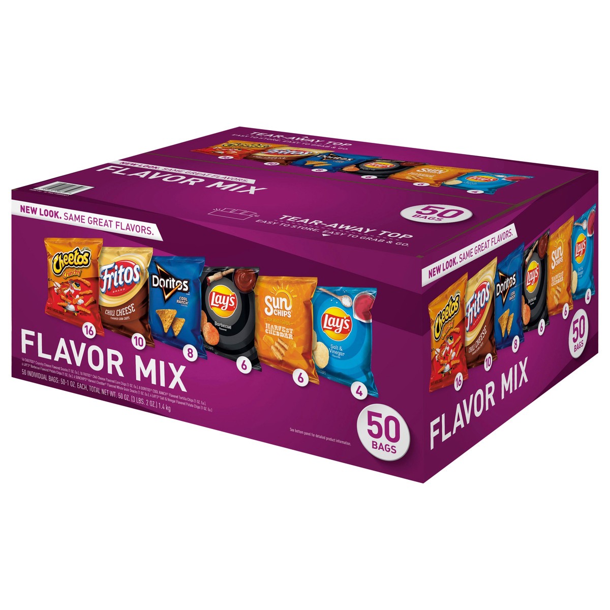 slide 3 of 13, Frito-Lay Flavor Mix Variety - 50 ct, 50 ct