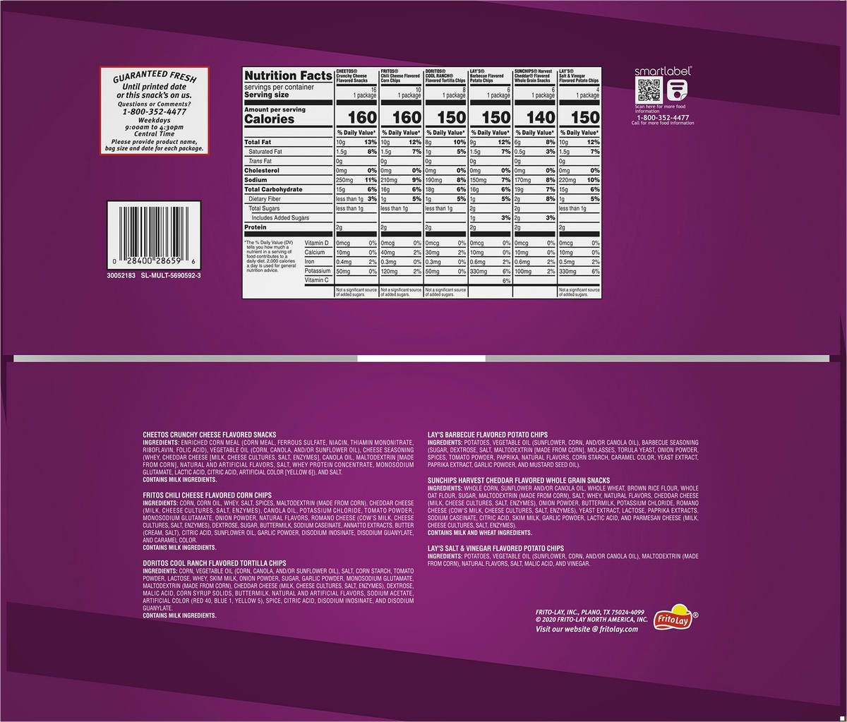slide 5 of 13, Frito-Lay Flavor Mix Variety - 50 ct, 50 ct
