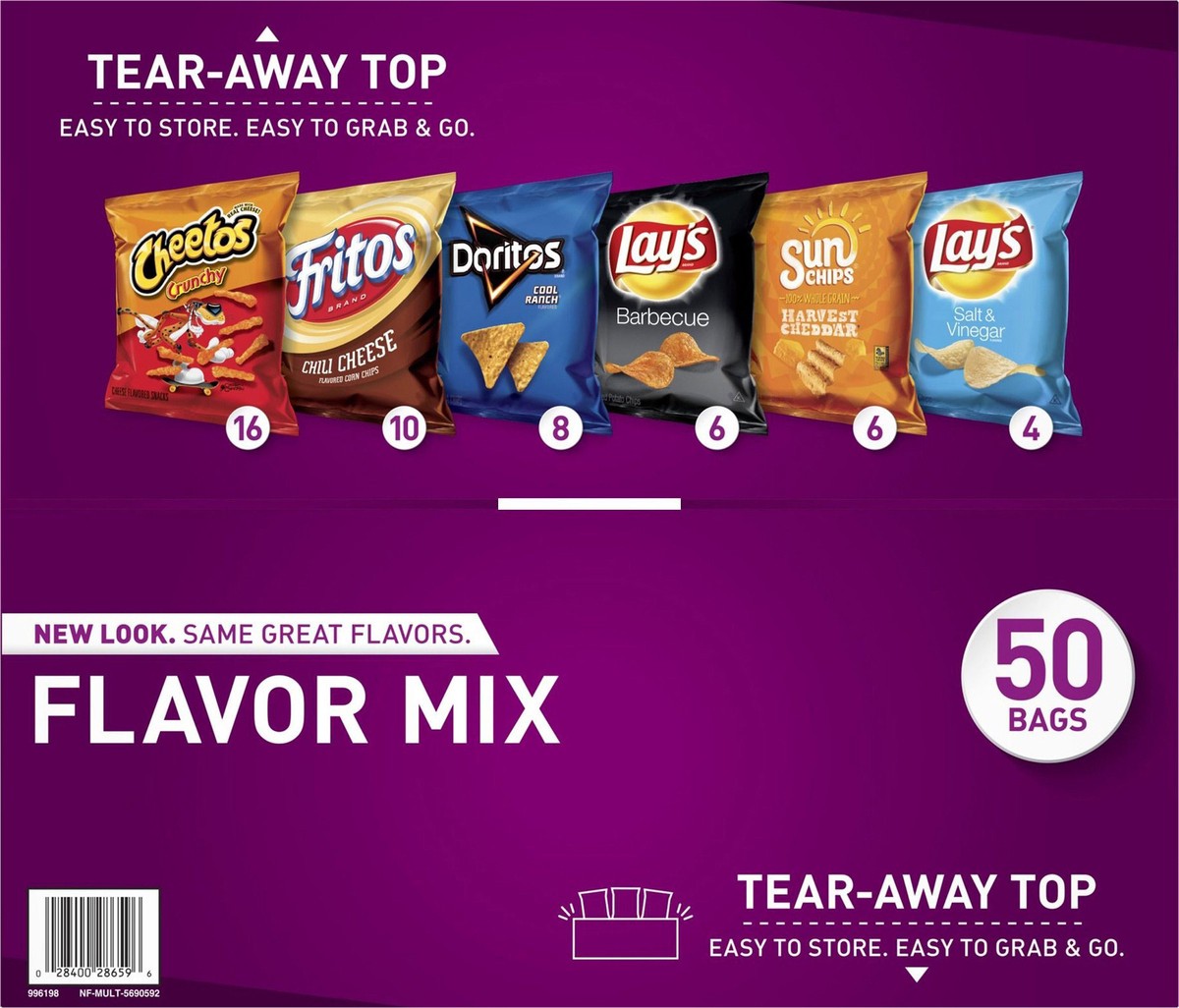 slide 12 of 13, Frito-Lay Flavor Mix Variety - 50 ct, 50 ct