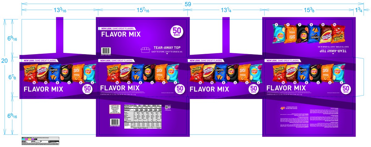 slide 13 of 13, Frito-Lay Flavor Mix Variety - 50 ct, 50 ct