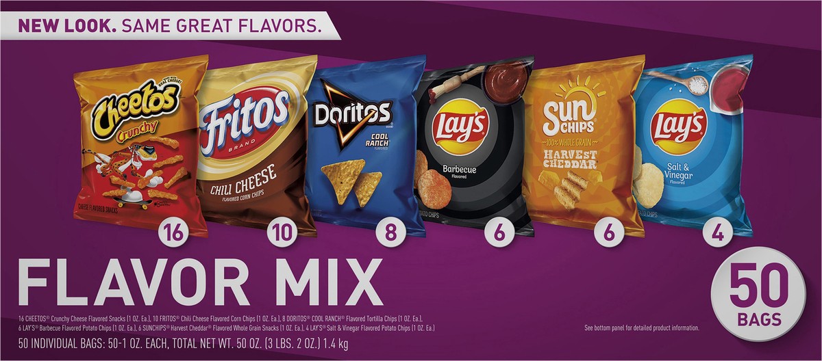 slide 9 of 13, Frito-Lay Flavor Mix Variety - 50 ct, 50 ct