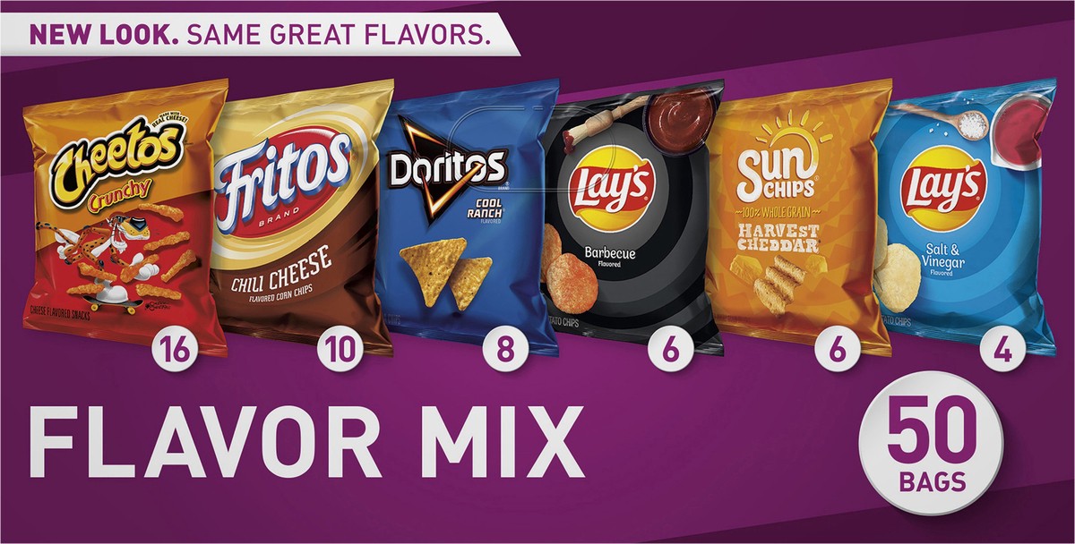 slide 10 of 13, Frito-Lay Flavor Mix Variety - 50 ct, 50 ct