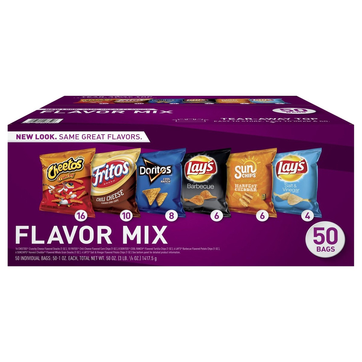 slide 1 of 13, Frito-Lay Flavor Mix Variety - 50 ct, 50 ct