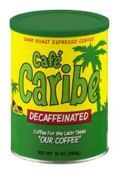 Cafe Caribe Decaffeinated Espresso Coffee Can - 10 oz
