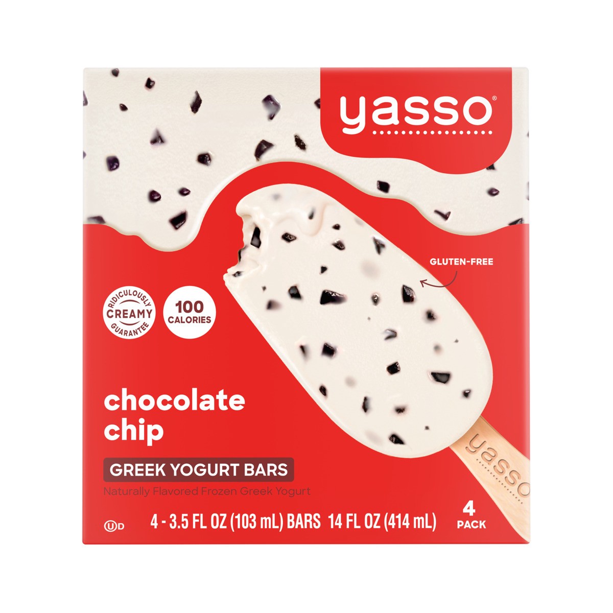 slide 8 of 9, Yasso Frozen Chocolate Chip Greek Yogurt Bars, 4 ct; 3.5 oz