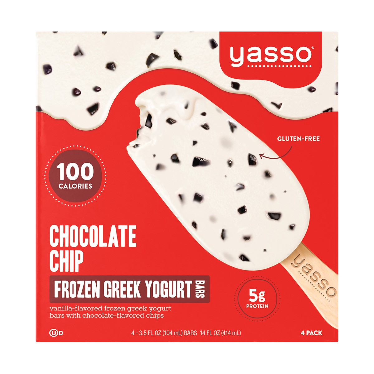 slide 1 of 9, Yasso Frozen Chocolate Chip Greek Yogurt Bars, 4 ct; 3.5 oz