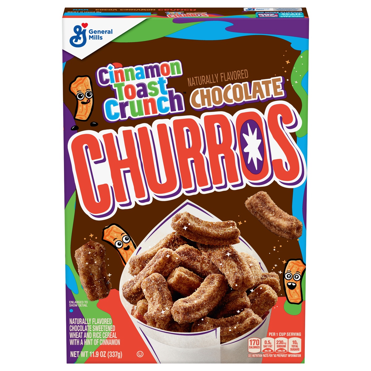 slide 1 of 1, Cinnamon Toast Crunch Chocolate Churros 11.9 oz, 11.9 oz