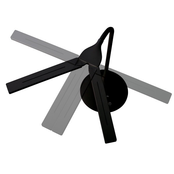 slide 4 of 10, OttLite Pivot Dual-Shade Led Desk Lamp, 26"H, Black, 1 ct