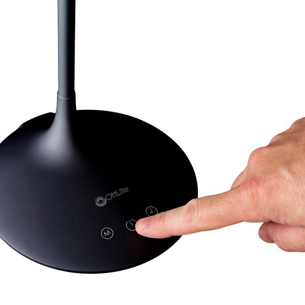 slide 9 of 10, OttLite Pivot Dual-Shade Led Desk Lamp, 26"H, Black, 1 ct