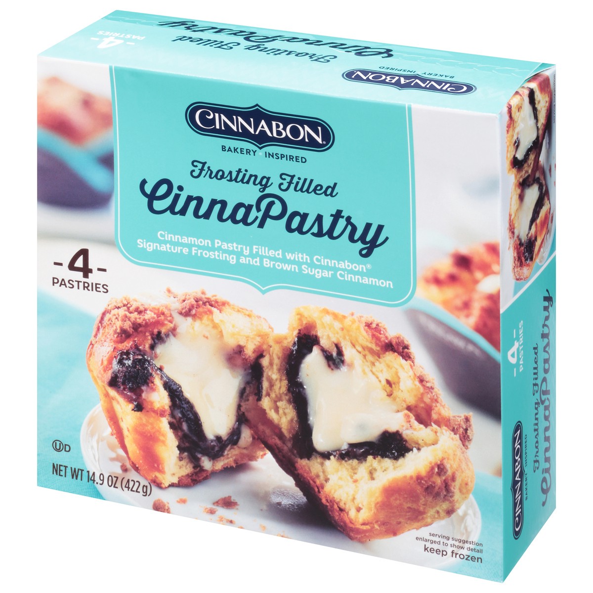 slide 8 of 9, Cinnabon Frosting Filled CinnaPastry 4 ea, 4 ct