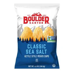 Boulder Canyon Totally Natural Kettle Potato Chips- 6.5 oz