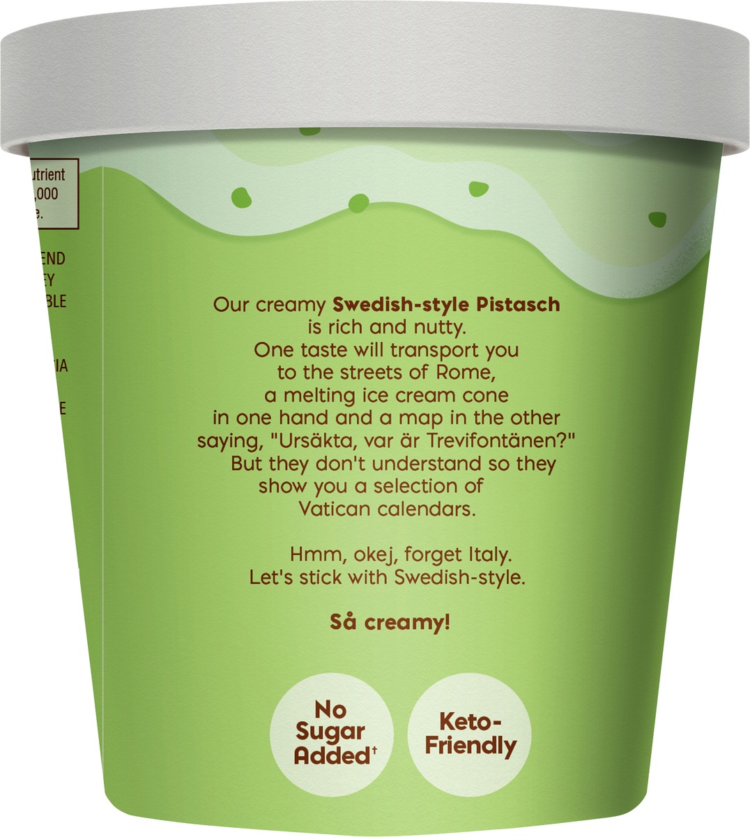 slide 5 of 9, Nick's Swedish Pistasch Swedish-style Light Ice Cream, 16 fl oz