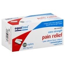 slide 1 of 1, Equaline Extra Strength Pain Relief, 250 ct