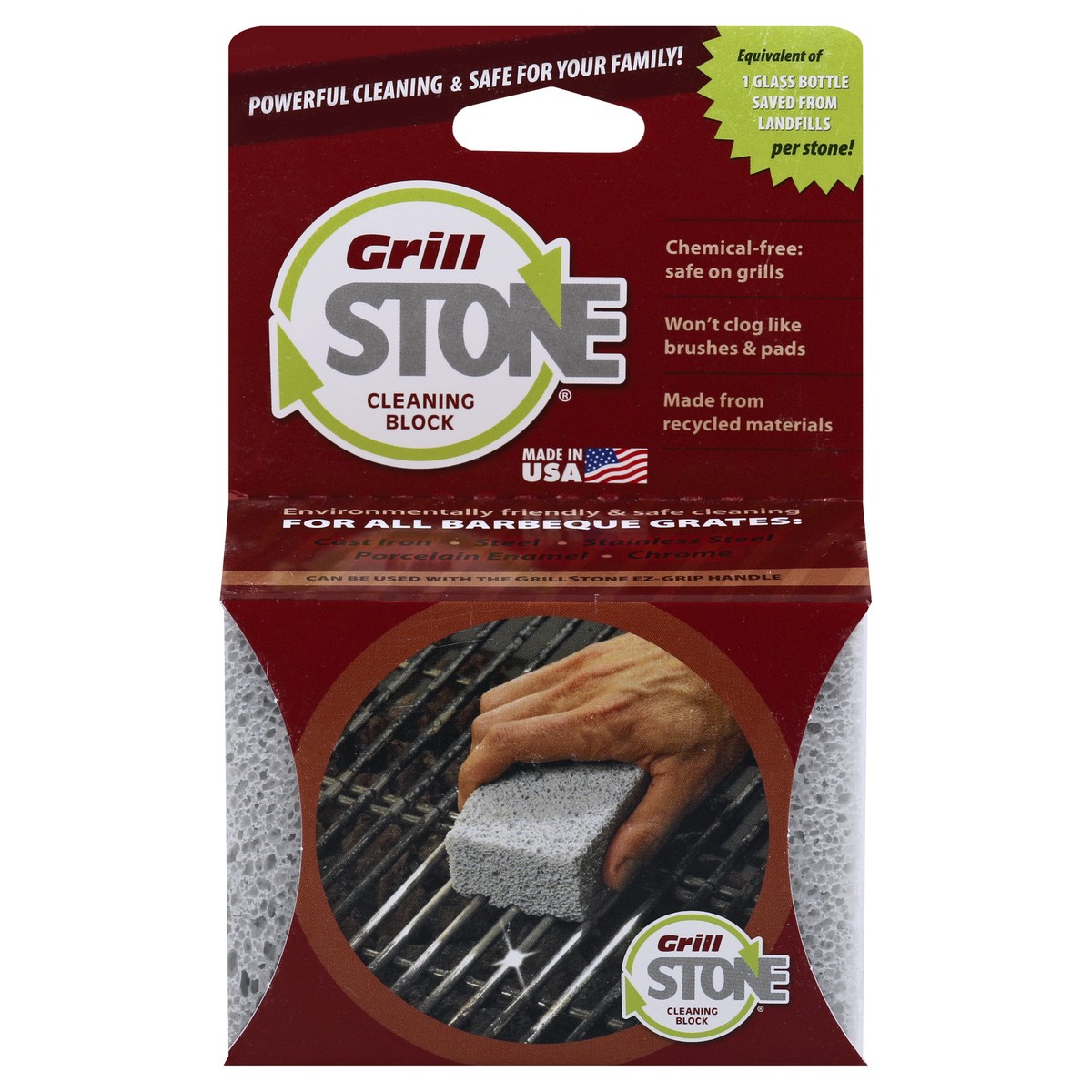 slide 1 of 9, Grill Stone Cleaning Block 1 ea, 1 ct