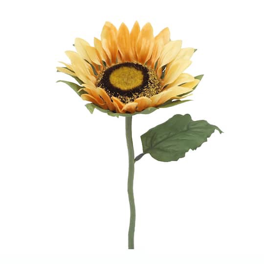 slide 1 of 3, 10" Yellow Sunflower Pick By Ashland, 6 in x 6 in x 10 in