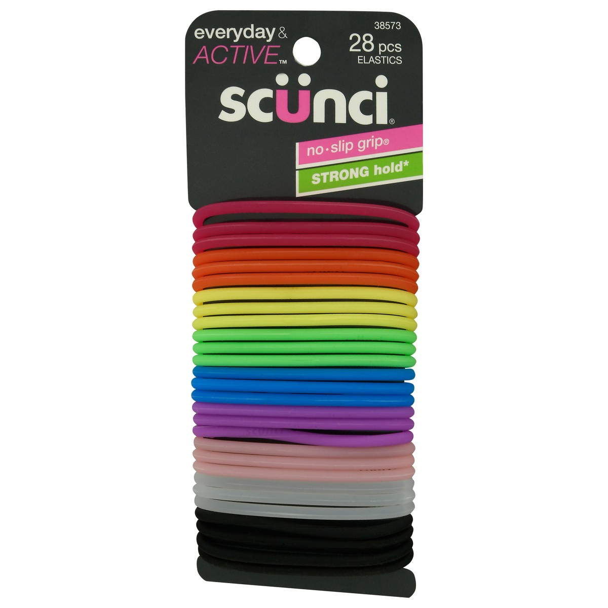 slide 6 of 9, scünci Everyday & Active No Slip Grip Strong Hold Elastics 28 ea, 28 ct