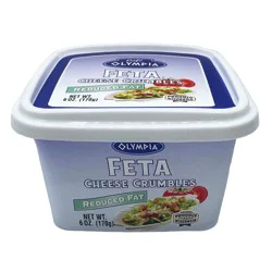 Cafe Olympia Reduced Fat Feta Cheese Crumbles - 6 oz