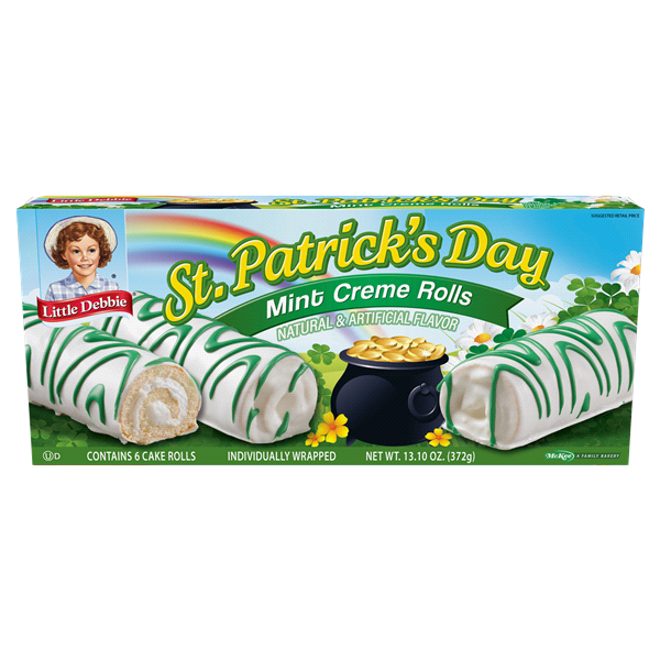 slide 1 of 4, Little Debbie Set Patrick Day Mint, 13.1 oz