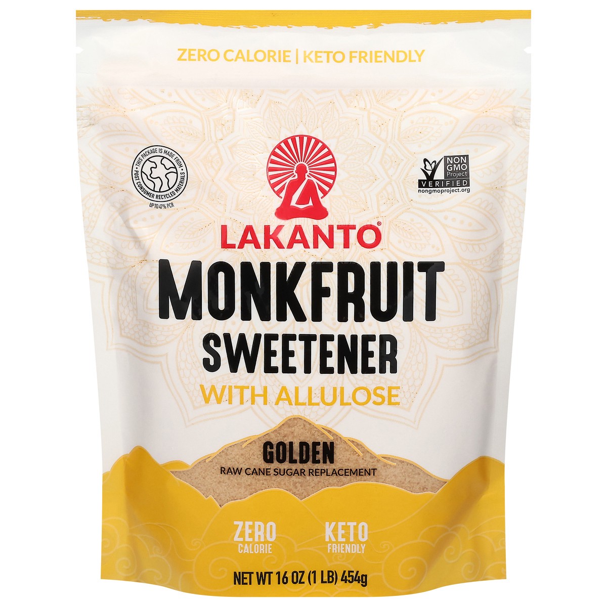 slide 7 of 13, Lakanto Monkfruit Allulose Sweetner Golden, 16 oz