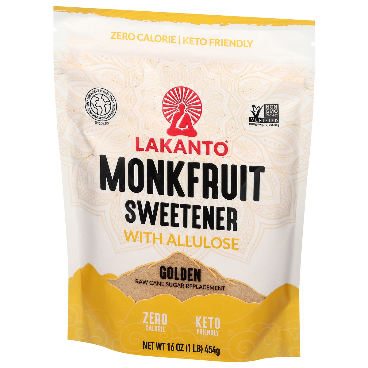 slide 5 of 13, Lakanto Monkfruit Allulose Sweetner Golden, 16 oz